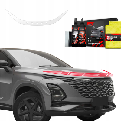 Folie mbrojtëse kapak motorri GRIZZ Protector Film OMODA 5 Facelift 2024-2025, PPF vetë-rigjeneruese, transparente
