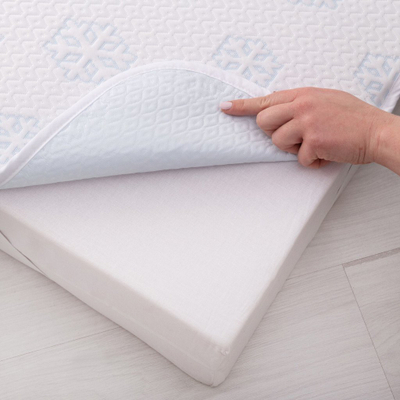 Mbrojtës dysheku BABYMATEX Frosty, 60 x 120 cm, ftohës, i bardhë