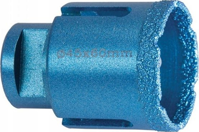 Shtizë bërthamore diamant Dedra Vacuum Brazed 55mm, M14, blu