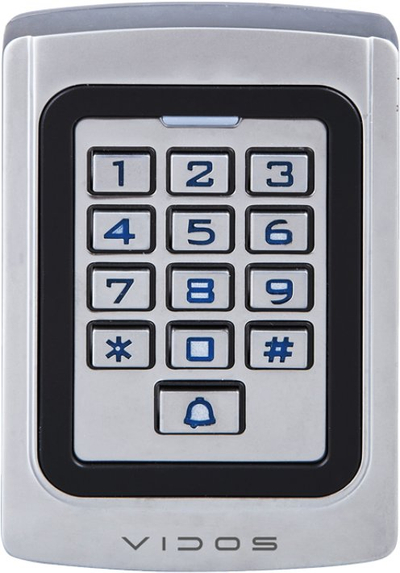 Дигитална брава Vidos ZS41, тастатура со код, RFID читач, сива