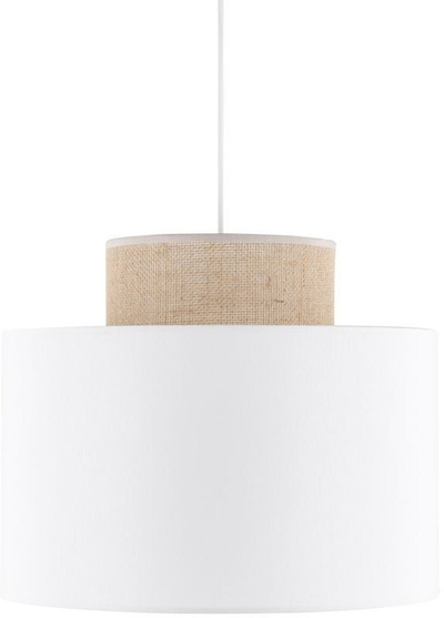Llambadar tavani TK Lighting Darek Suspended Light Duo 1856, dyfishtë, juta, i bardhë