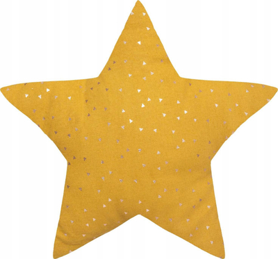 Декоративна перница Berlingot Star, форма ѕвезда, 40x40cm, окер