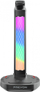 Mbajtëse për kufje Preyon Heron Beak RGB, karikues, USB Hub, e zezë