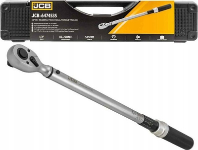 Çelës moment JCB, 40-220 Nm, me racetë, me kuti