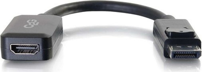 Adapter C2G 8" DisplayPort M në HDMI F, kabllo 20 cm, i zi