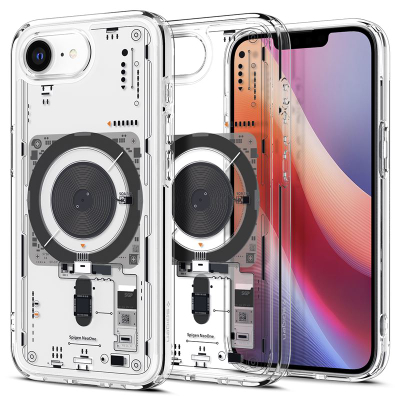 Mbrojtëse për celular Spigen Ultra Hybrid Neo One (MagFit) për iPhone 16e, transparente