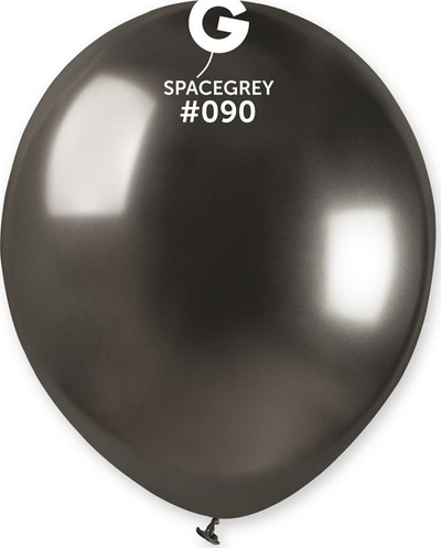 Balona dekorative grafit Shiny, 5", 100 copë