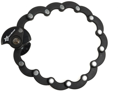 Bravë biçiklete RockBros WL798, palosëse U-lock, 70cm, e zezë