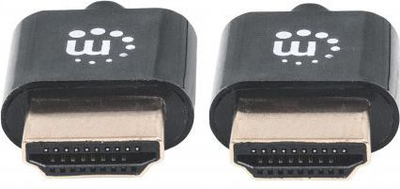 Kabllo Manhattan HDMI - HDMI, 1.8m, e zezë