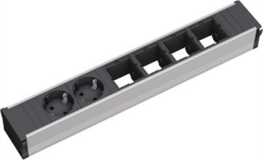 Zgjatues tavoline Bachmann CONI 912.004, 1 prizë, 10 cm, i zi, alumin i anodizuar