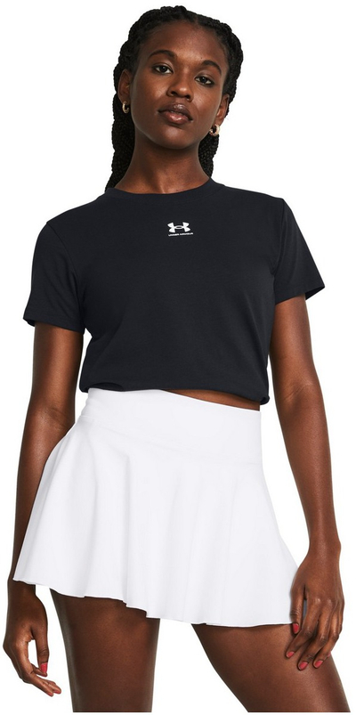 Bluza Under Armour Rival Core SS W, pambuk me elastan, e zezë
