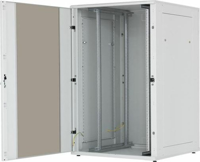 Kabinet rrjeti Triton RMA-15-A66-CAX-N1, i vendosur në tokë, 15U, 19", gri e çelët