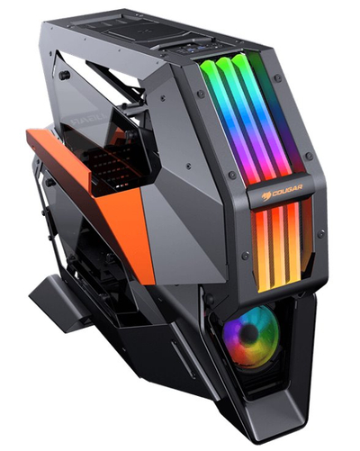 Kasë PC COUGAR CONQUER 2, e zezë