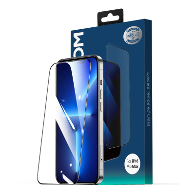 Xham mbrojtës Joyroom JR-MLG0286, 0.33mm, për iPhone 15 Plus dhe 16 Plus, me kornizë të zezë