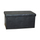 Stol pouf Domoletti XYF634B, 76.5x40.5x40.5cm, lëkurë sintetike, i zi