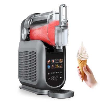 Makineri akulloresh dhe slushie 4Swiss SM026 SlushieMaster, panel me prekje, rezervuar transparent, gri