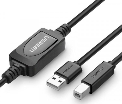 Kabllo USB Ugreen US122, 15 m, e zezë