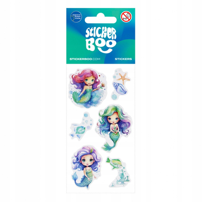 Налепници Русалка STICKER BOO 550330, 6x13 cm, самолепливи, шарени