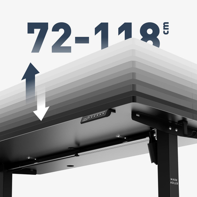 Tavolinë elektrike Mark Adler Leader 7.3, 140x70 cm, e zezë