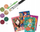 Set kreativ me glitter Djeco Paradisio, 4 tabela, për kalamaj 6-10 vjeç, shumëngjyrësh