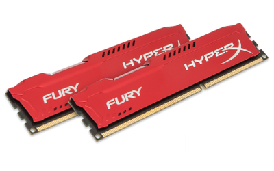 Memorie Kingston HyperX FURY, 16GB (2x8GB), DDR3, 1600MHz, CL10, e kuqe