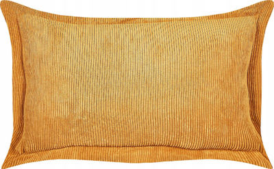 Jastëk dekorativ, set me 2 copë Beliani ZINNIA, korduroy 47 x 27 cm, mustard