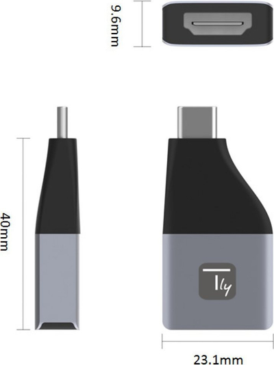 Adapter USB C në HDMI, 4K 30Hz, i bardhë