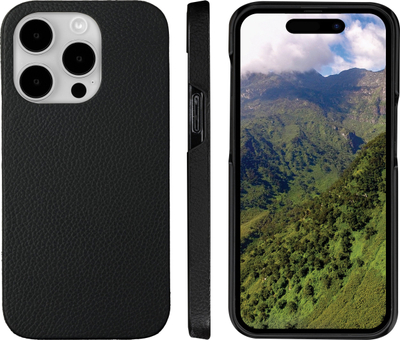 Këllëf telefoni dbramante1928 New York për iPhone 15 Pro Max, tip portofol, lëkurë, i zi