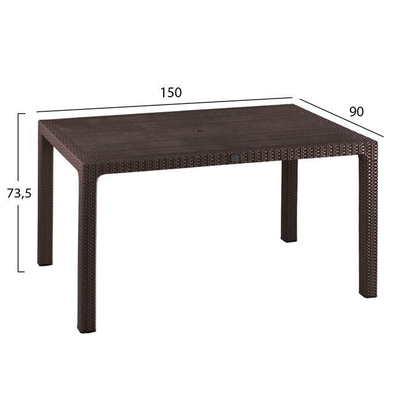Tavolinë Todor HM5737.03 150×90 cm, kaftë