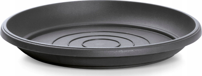 Подтацна за саксија Prosperplast Terra Round Bowl, пластична, 33cm, антрацит