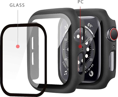 Mbrojtëse ore Tech-Protect Defense360 për Apple Watch 7 41mm, me xham tê integrum, e zezë