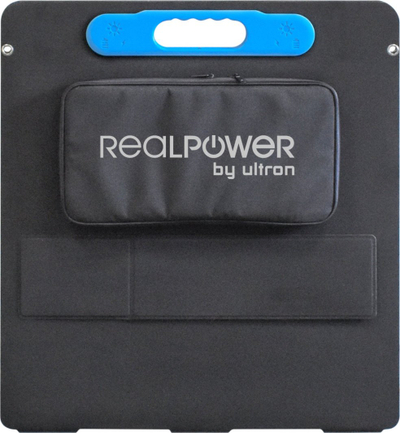 Panel diellor portativ RealPower RP SP, i palosshëm, me mbajtëse, i zi