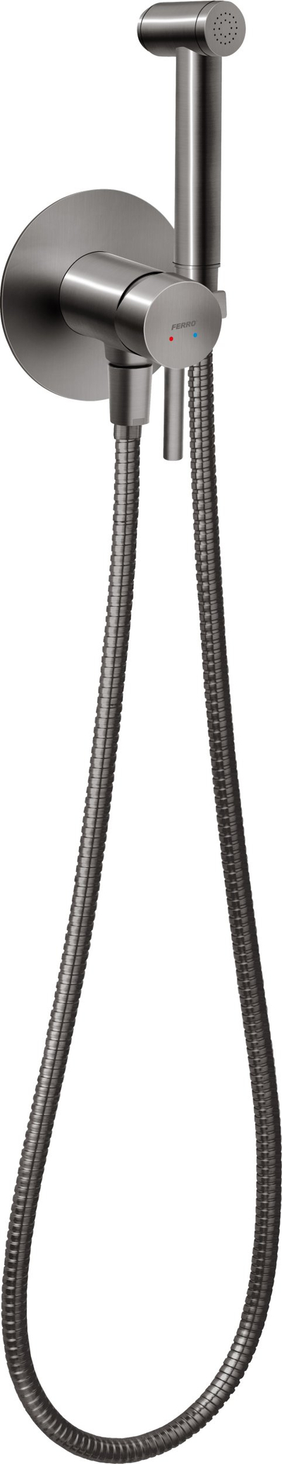 Rubinet bide Ferro CIRICULUS BCK66PGM, i fshehur, gun metal