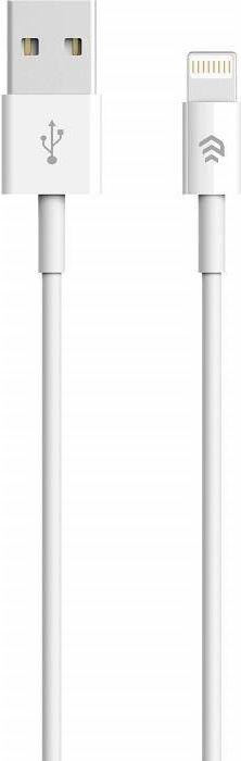Kabllo karikimi Devia USB në Lightning, 1m, 2A, e bardhë