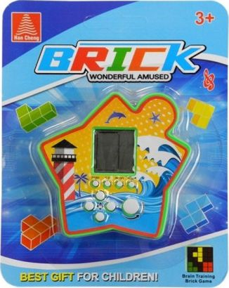 Loja elektronike xhepi Lean Sport Tetris Star, ekran i bardhë, e verdhë