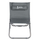 Karrige plazhi palos që bëhet sheshlong Royokamp Folding Beach Chair Lounger, me jastëk, gri