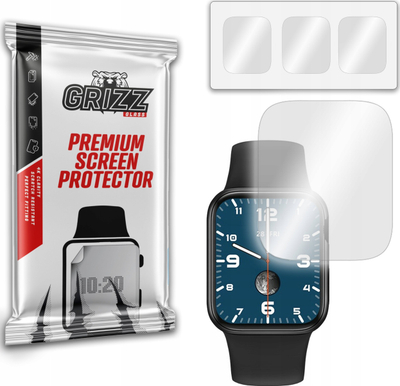 Film mbrojtës GrizzGlass Hydrogel, për smartwatch-in Grizz HW12, 3 copa në paketim, transparent