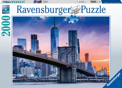 Puzzle Ravensburger From Brooklyn to Manhattan, 2000 pjesë, shumëngjyrësh