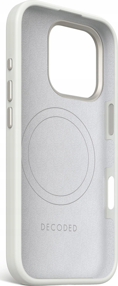 Kapak telefoni Decoded Antimicrobial, për iPhone 16 Pro, MagSafe, gri