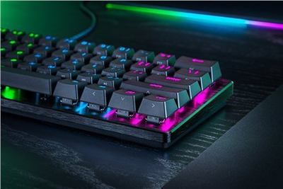 Tastierë Razer Huntsman V3 Pro Mini, 60%, optike analoge, për lojëra, e zezë