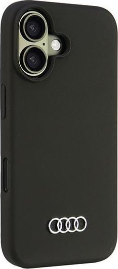 Kapak silikoni Audi AU LSRIP16 Q3 D1 për iPhone 16 6.1", hardcase, i zi