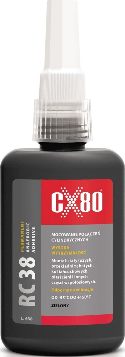 Anaeroben лепак за монтажа CX80 RC38, висока цврстина, 50 ml