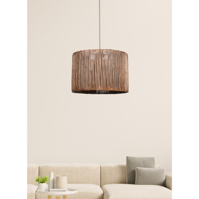 Llambë tavani dru+bamboo Ø30×70 cm (HM7368)