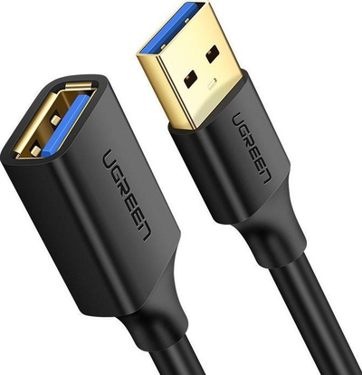 Kabllo USB në USB C Ugreen US184, USB 3.0, 1.5m, e zezë