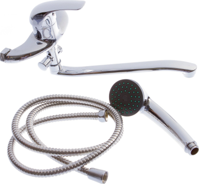 Bateri vaskë Sourcing BATH MIXER L-18612, gryke e gjatë, montim në mur, krom
