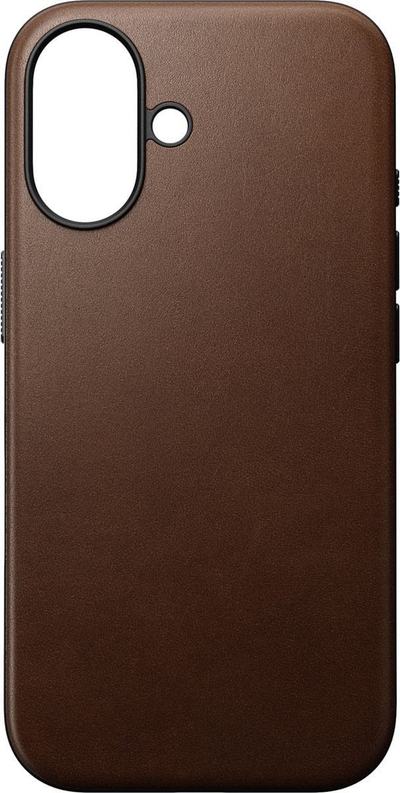 Futrollë lëkure Nomad Modern Case për iPhone 16 Pro, Horween, Rustic Brown