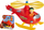 Lodër helikopteri Fireman Sam Wallaby me figurinë e Tom Thomas, plastik, i kuq