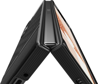 Mbrojtëse telefoni Caseology për Samsung Galaxy Z Fold5 Parallax, matte, e zezë