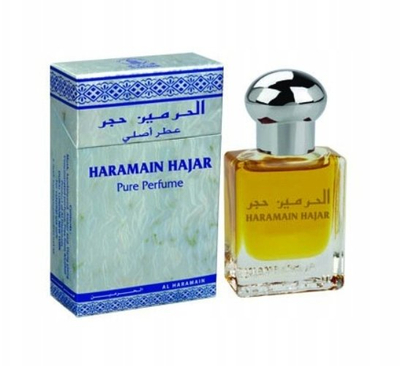 Parfum Al Haramain Hajar Pure Perfume, unisex, 15 ml, shishe xhami transparente
