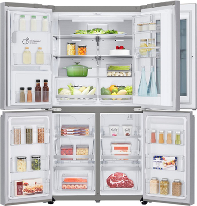 Frigorifer multi-door LG GMX945NS9F, 638L, shpërndarës uji dhe akulli, inox